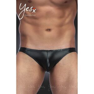 YesX Men Leather Briefs Underwear Women Black Panties